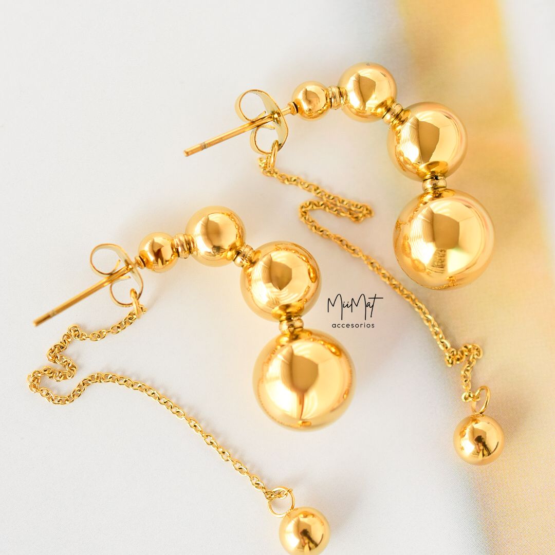 Aretes Gold Sphere