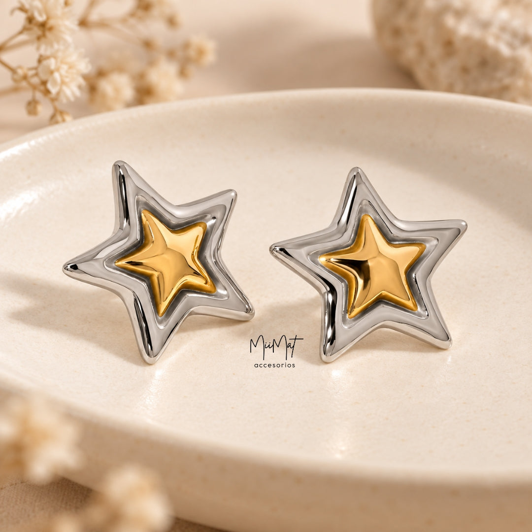 Aretes Mix Stars