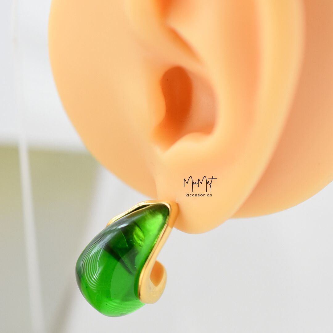 Aretes Gota Olivino