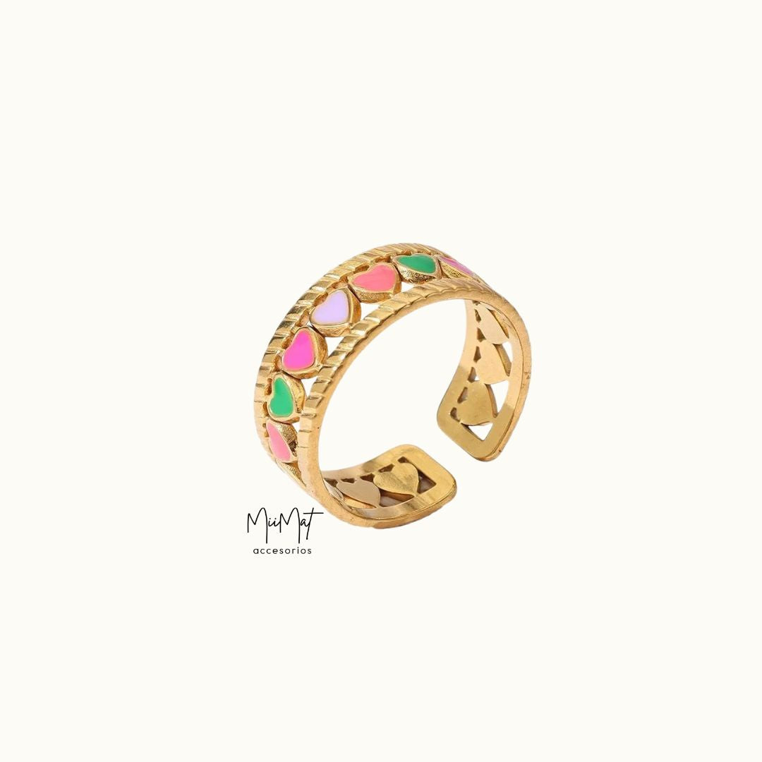 Anillo Colors Hearts