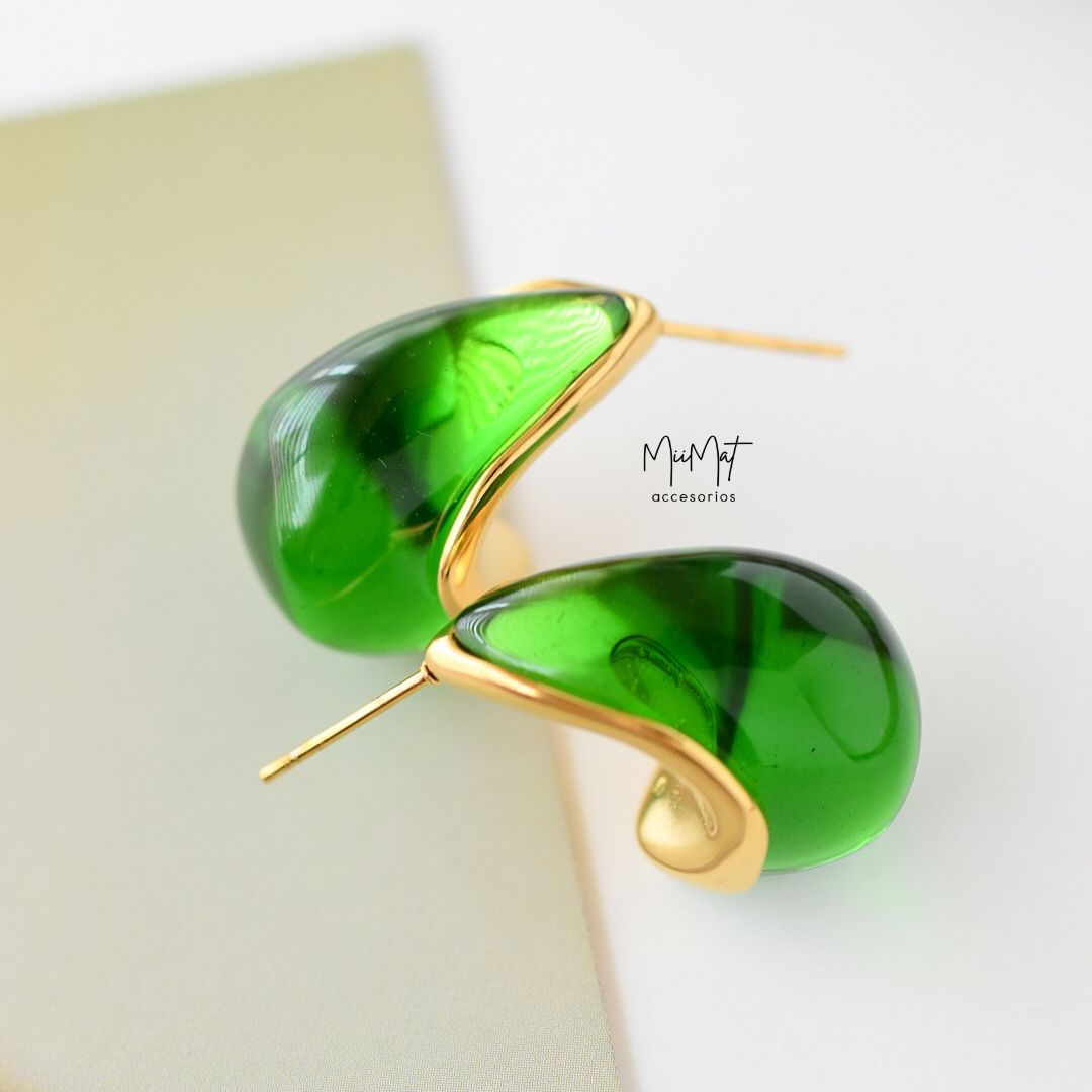 Aretes Gota Olivino
