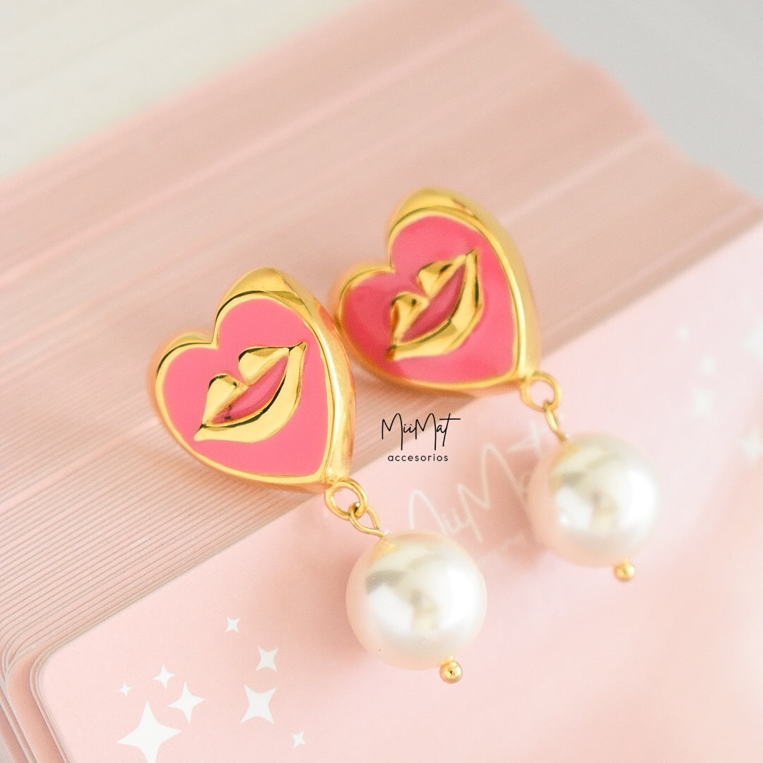 Aretes Pink Kiss