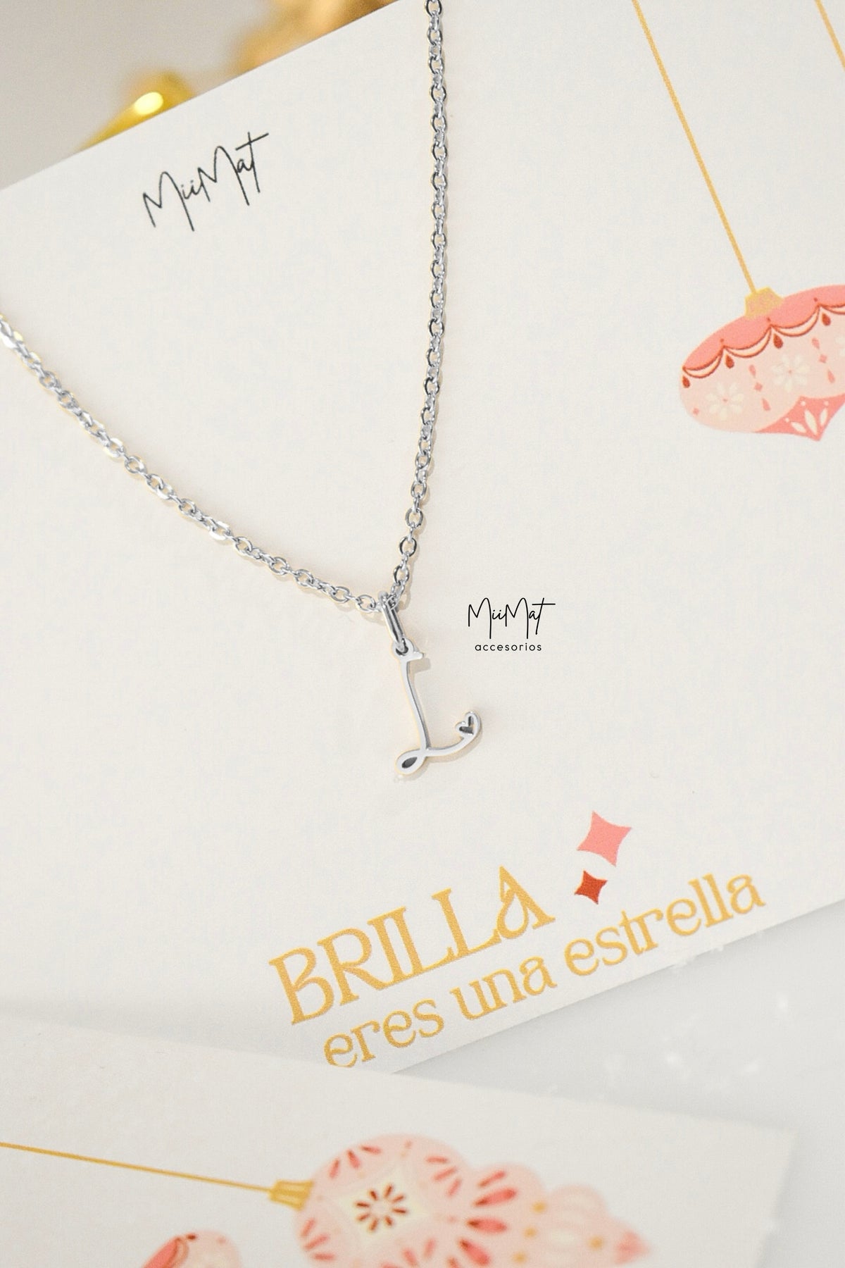 Collar Inicial Love Plata
