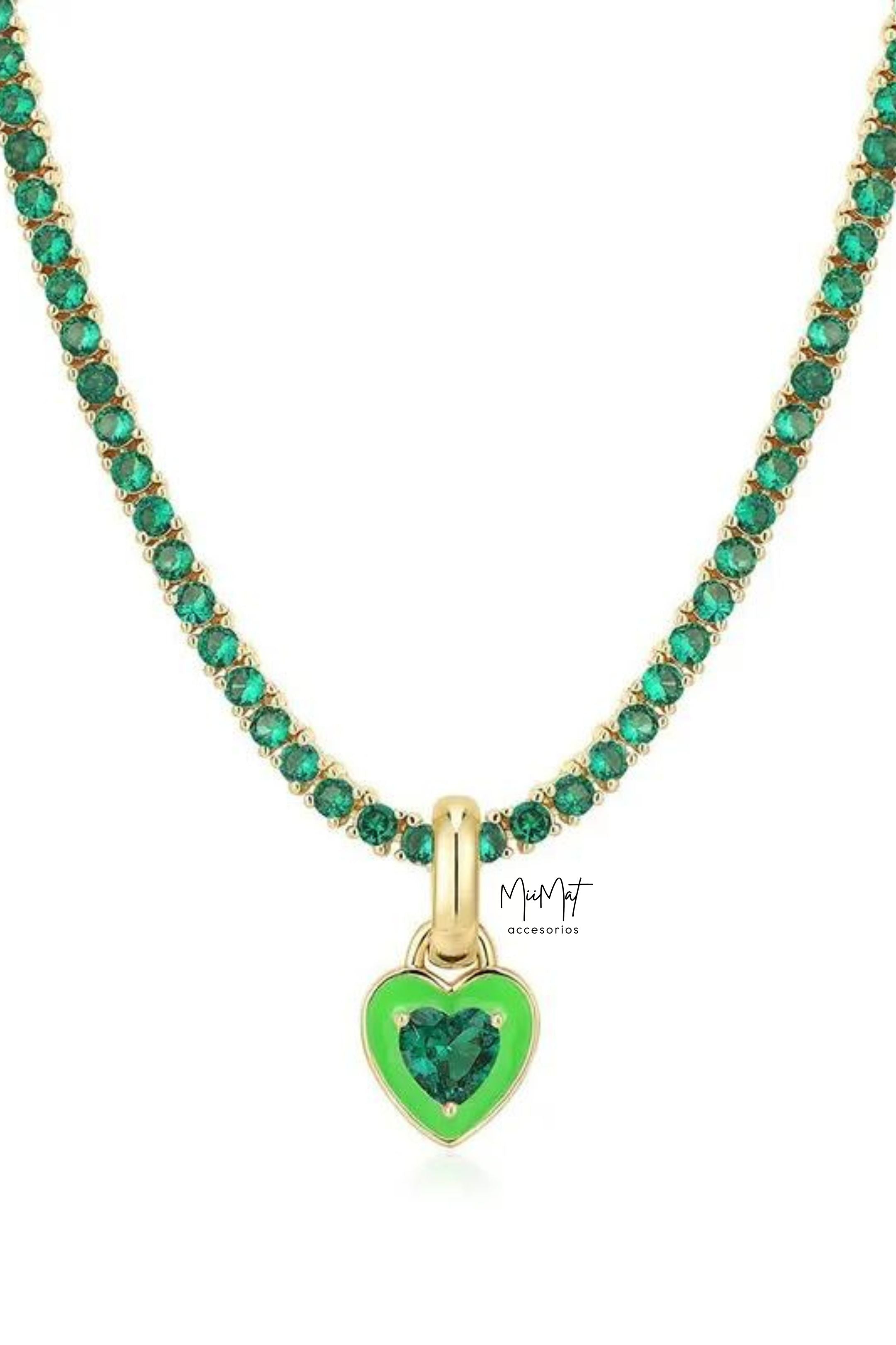 Collar My Heart Verde