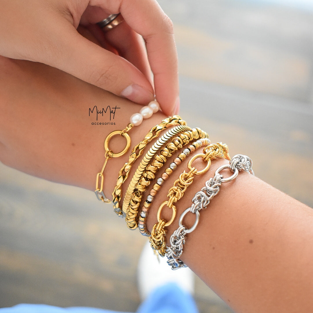 Pulsera Mixed Plata