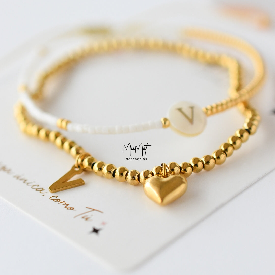 Set Pulseras Love Myself