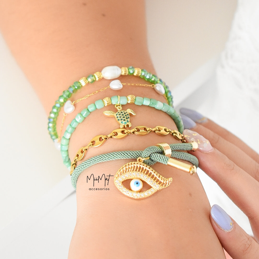 Set Pulseras Jade