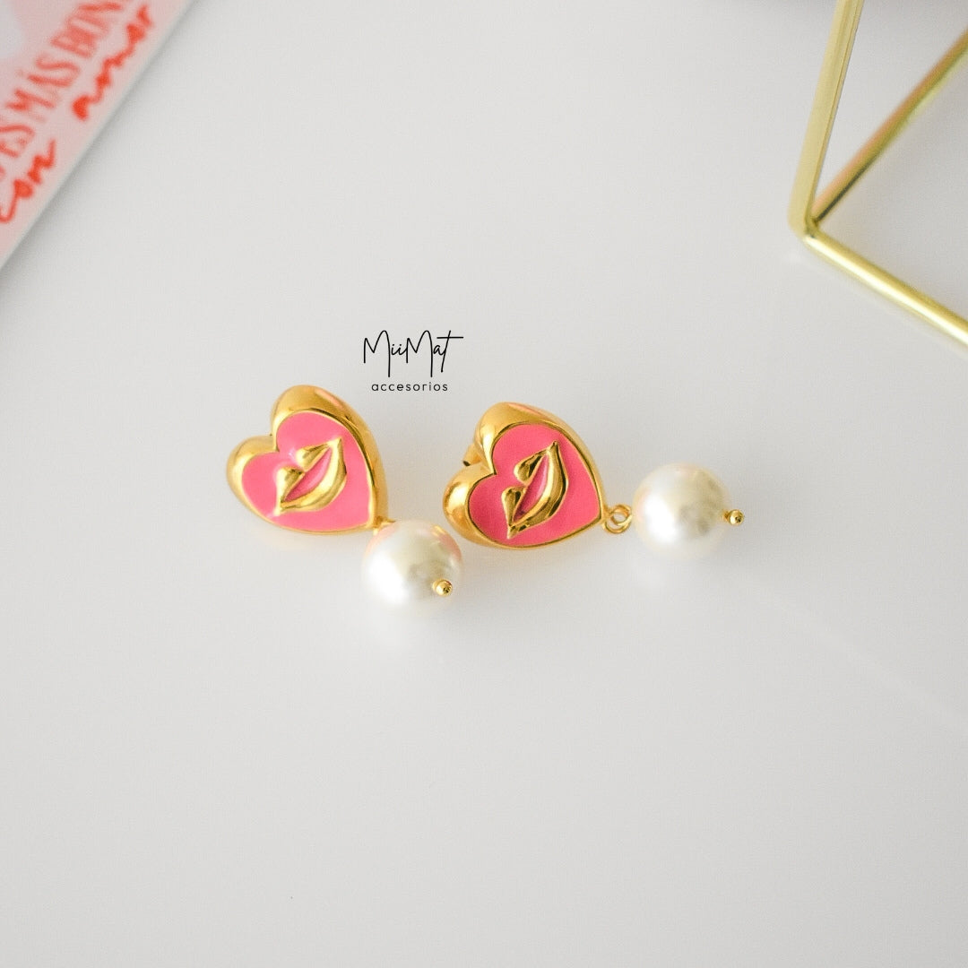 Aretes Pink Kiss