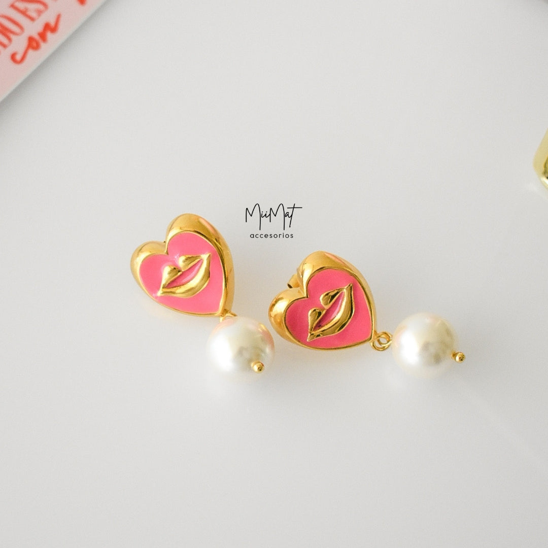 Aretes Pink Kiss
