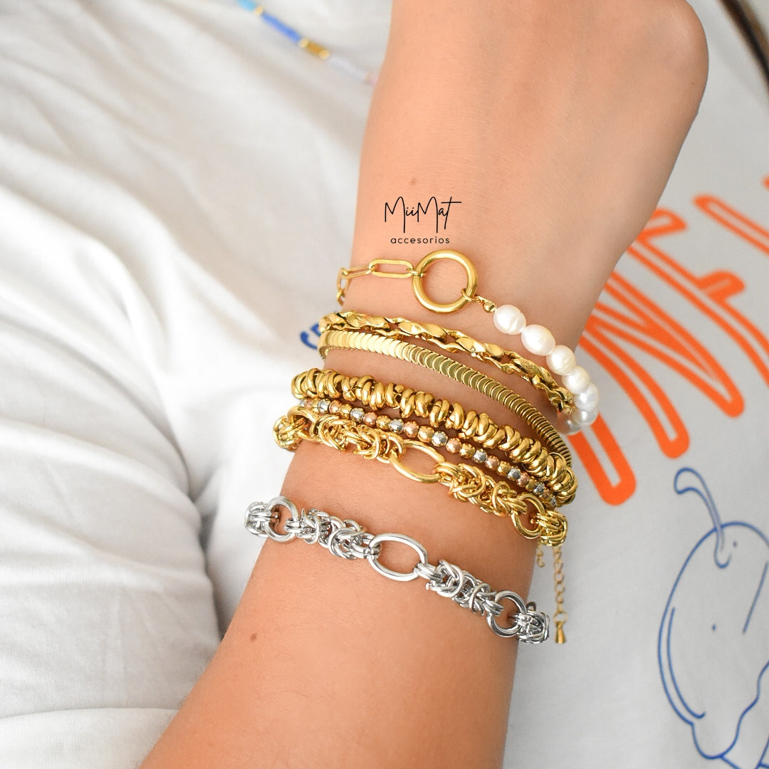 Pulsera Mixed Plata