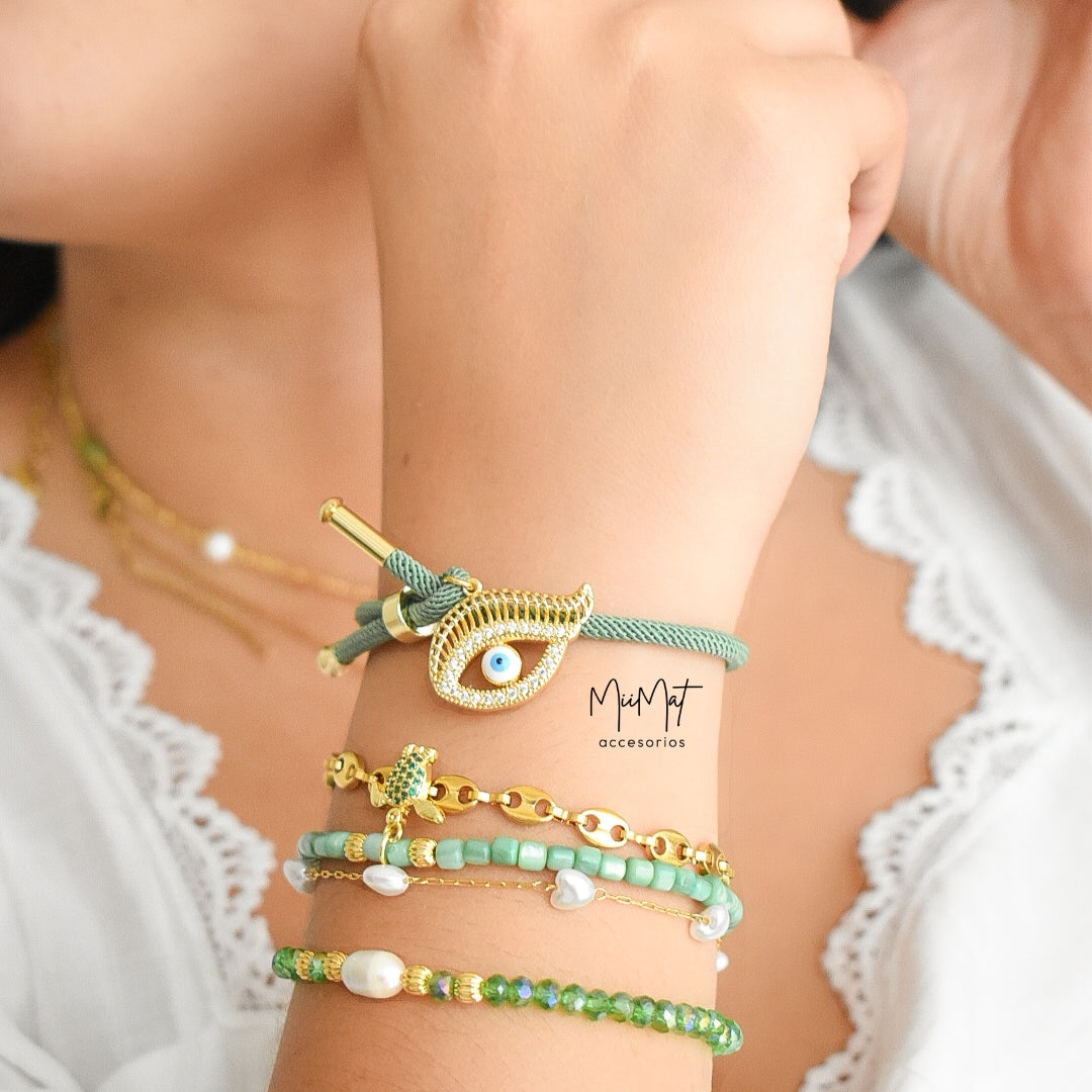 Set Pulseras Jade