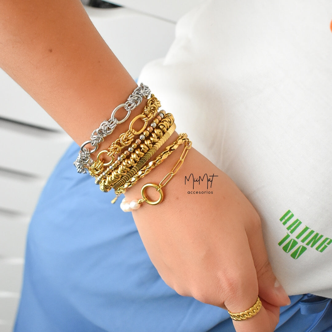 Pulsera Mixed Plata