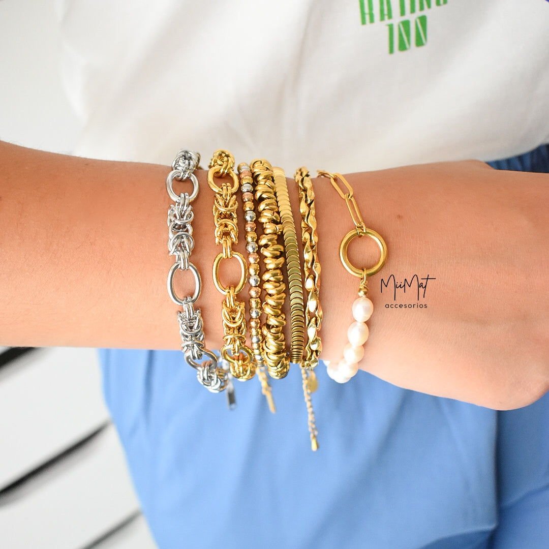 Pulsera Mixed Plata