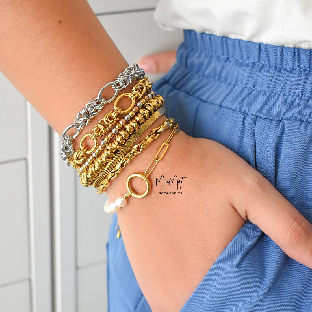 Pulsera Mixed Plata