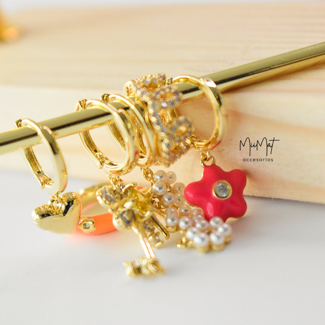 Set Neon Flowers
