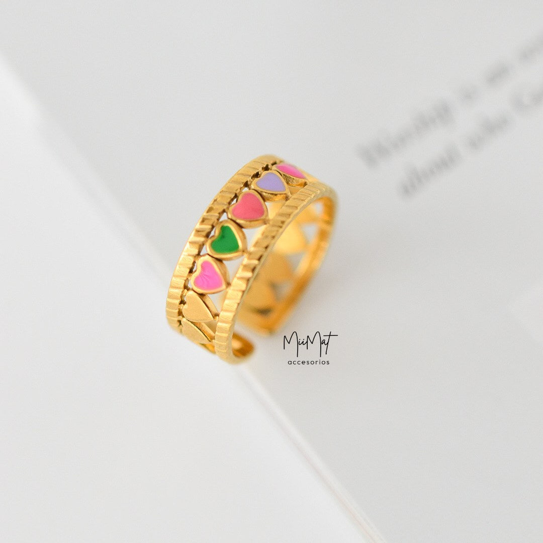 Anillo Colors Hearts