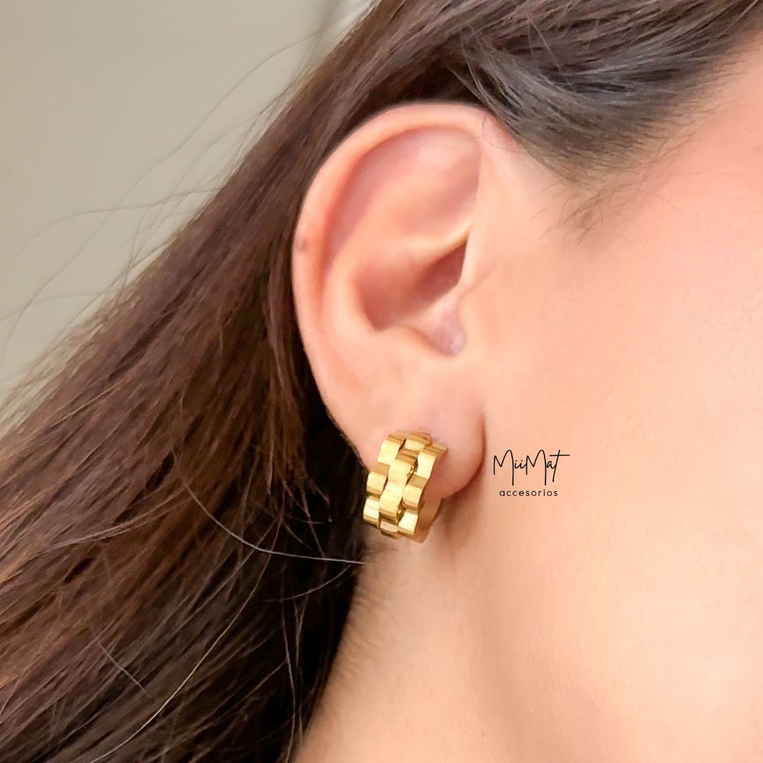 Arracadas Rolo Gold