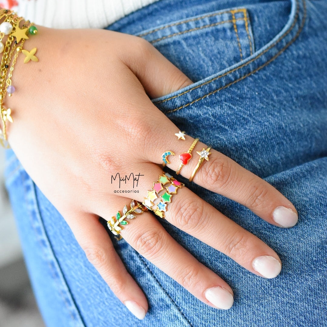 Anillo Colors Stars