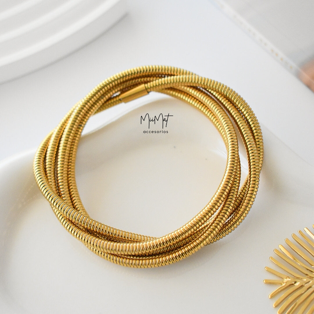 Pulsera Infinity Gold