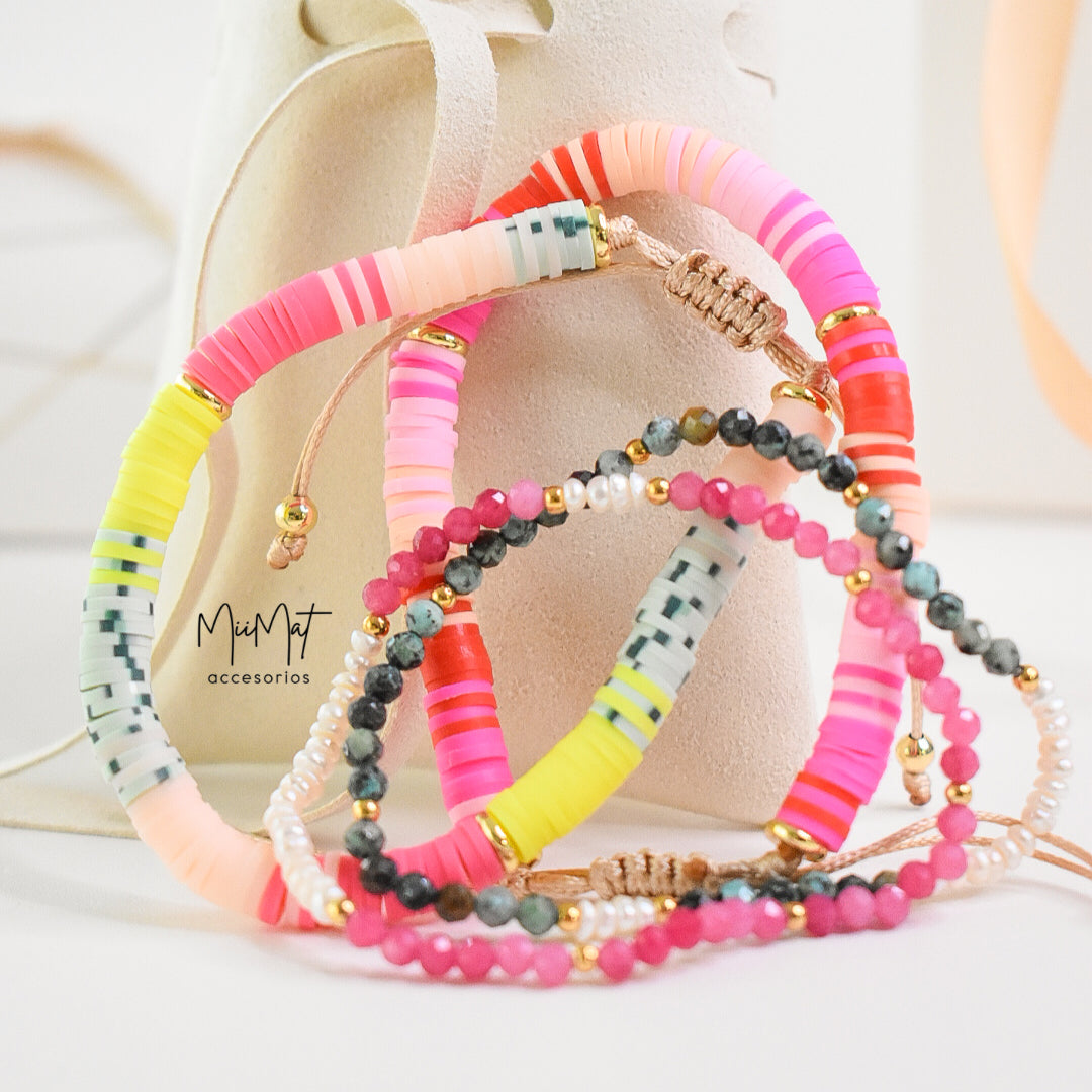 Set Pulseras Pink