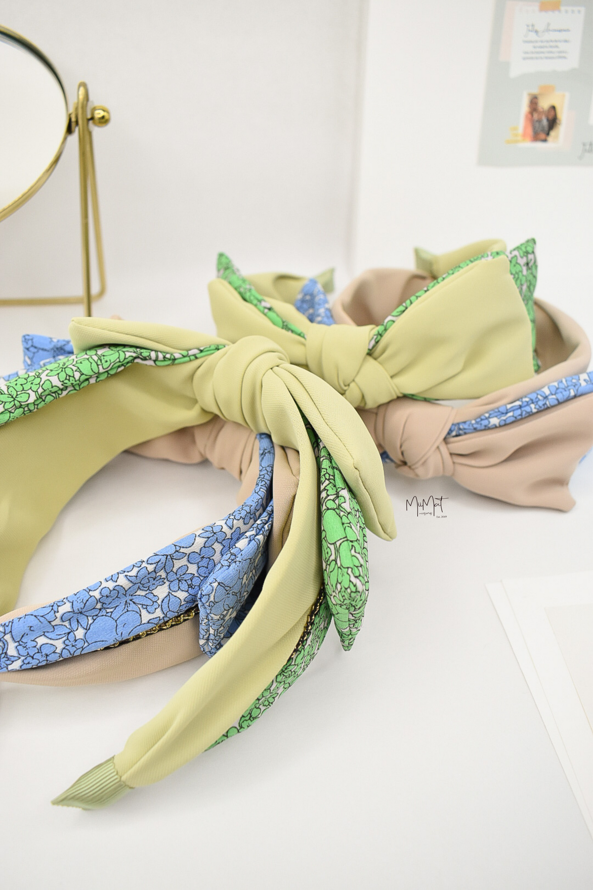 Diadema Floral Verde