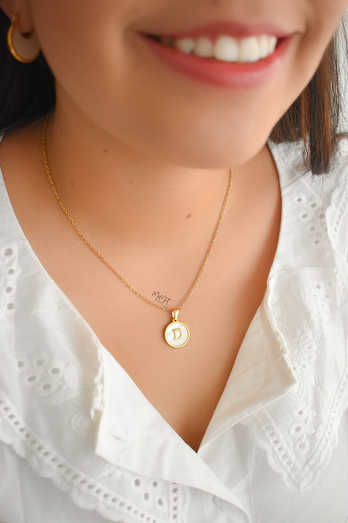 Collar Inicial Madre Perla