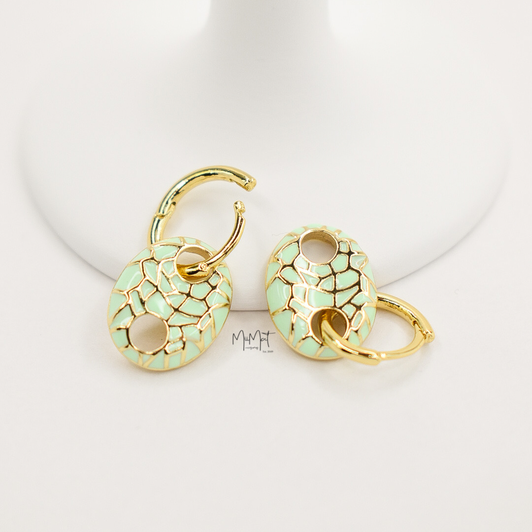 Aretes Hoops Soda Menta