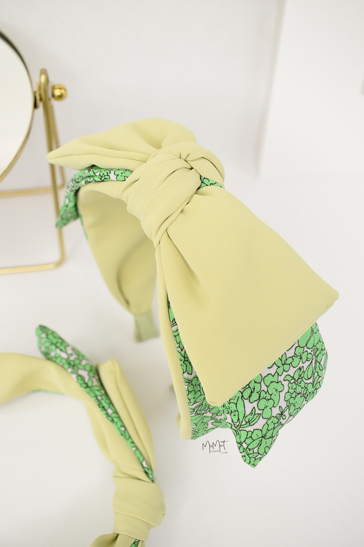 Diadema Floral Verde