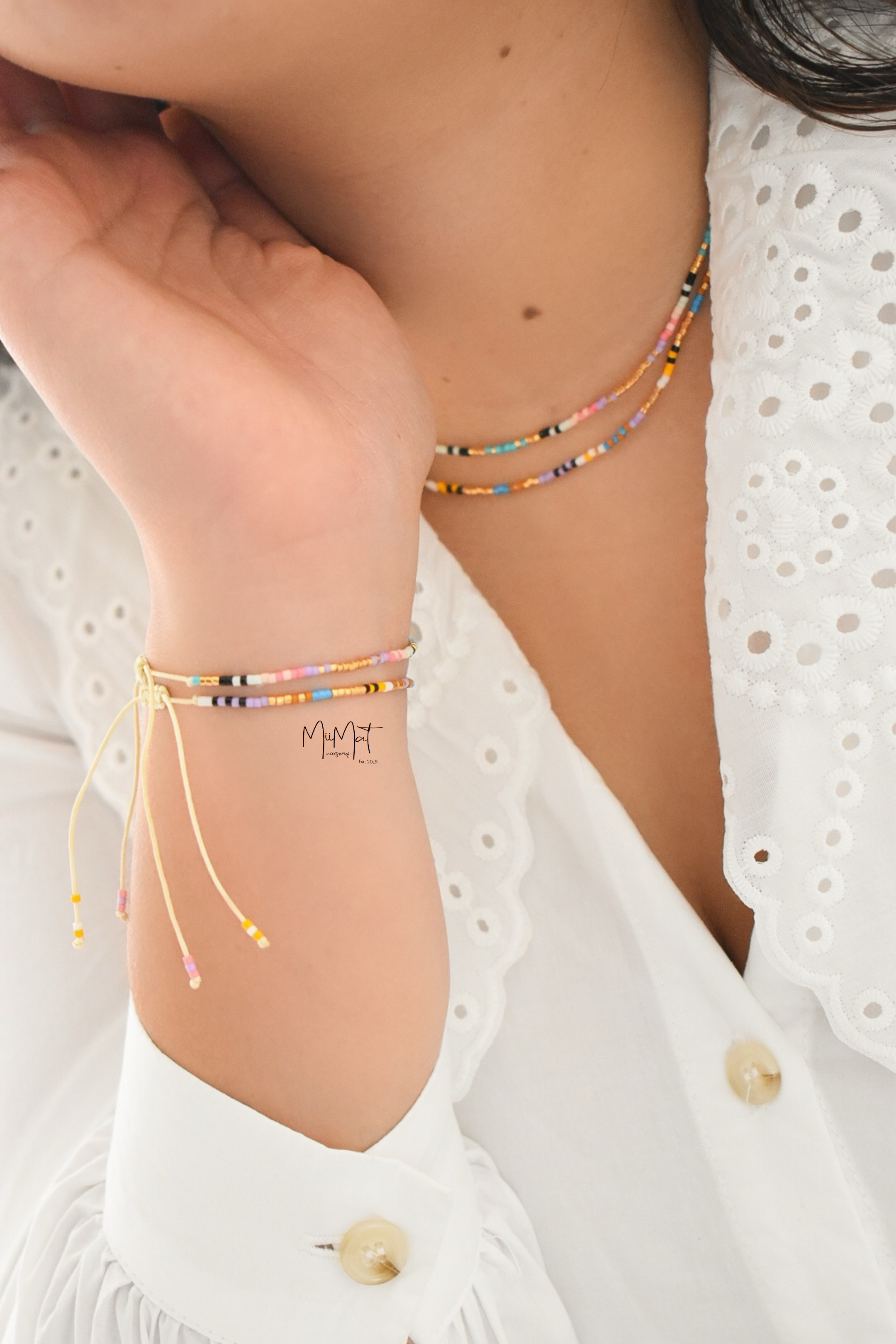 Collar + Pulsera Lilac Colors