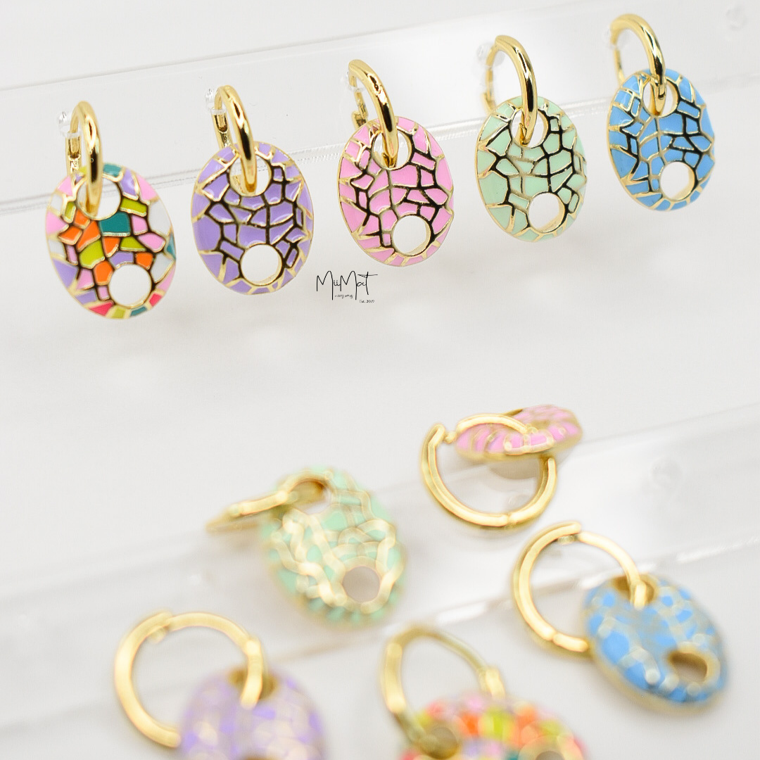 Aretes Hoops Soda Menta
