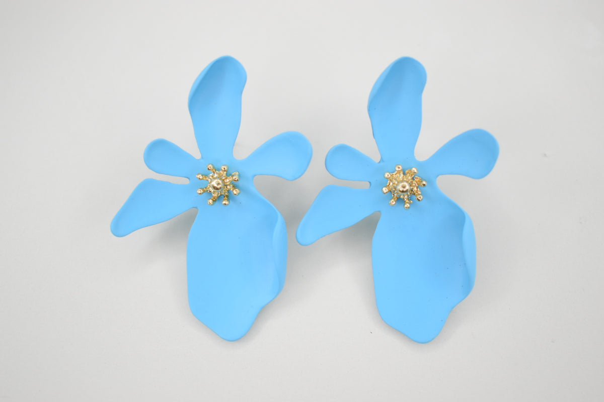 Aretes Flores Neón