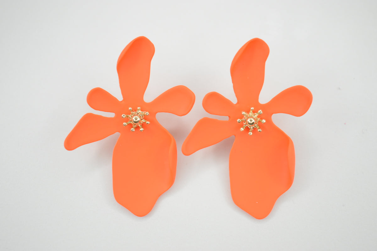 Aretes Flores Neón