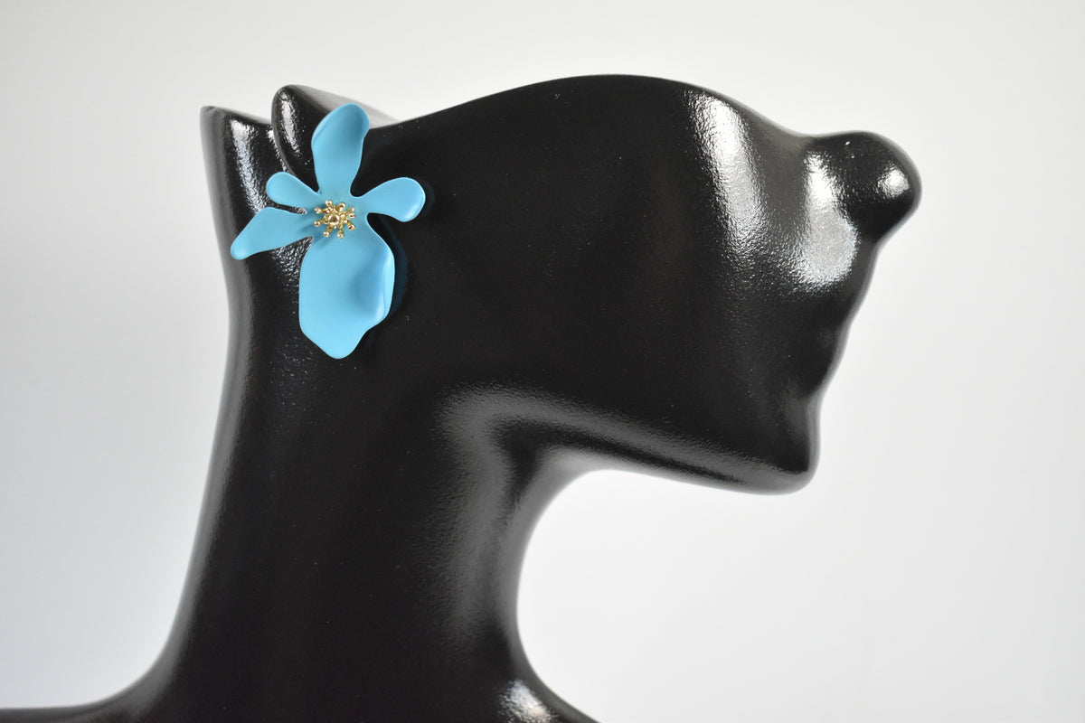 Aretes Flores Neón