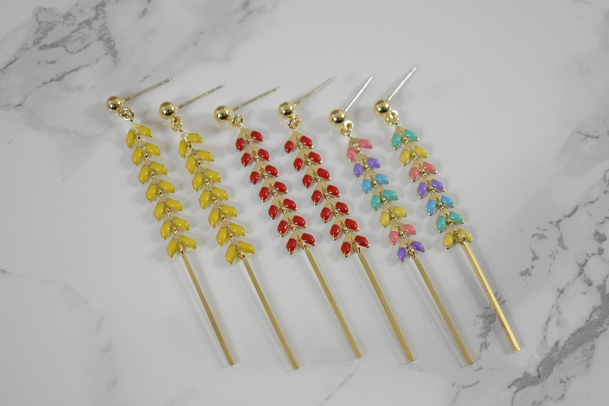 Aretes Hojas Nardo