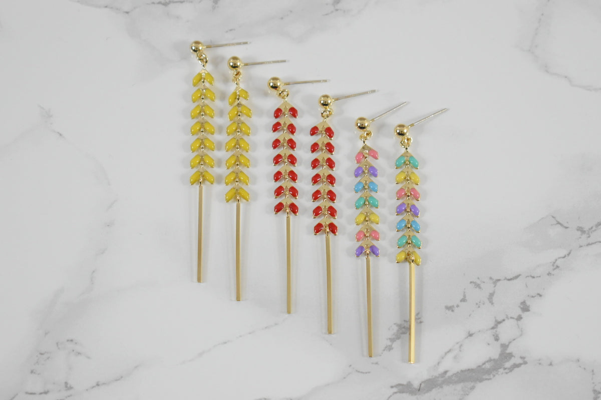 Aretes Hojas Nardo