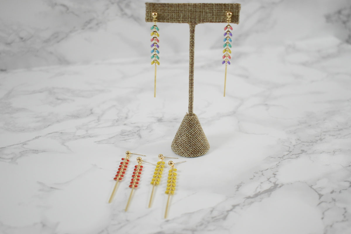 Aretes Hojas Nardo
