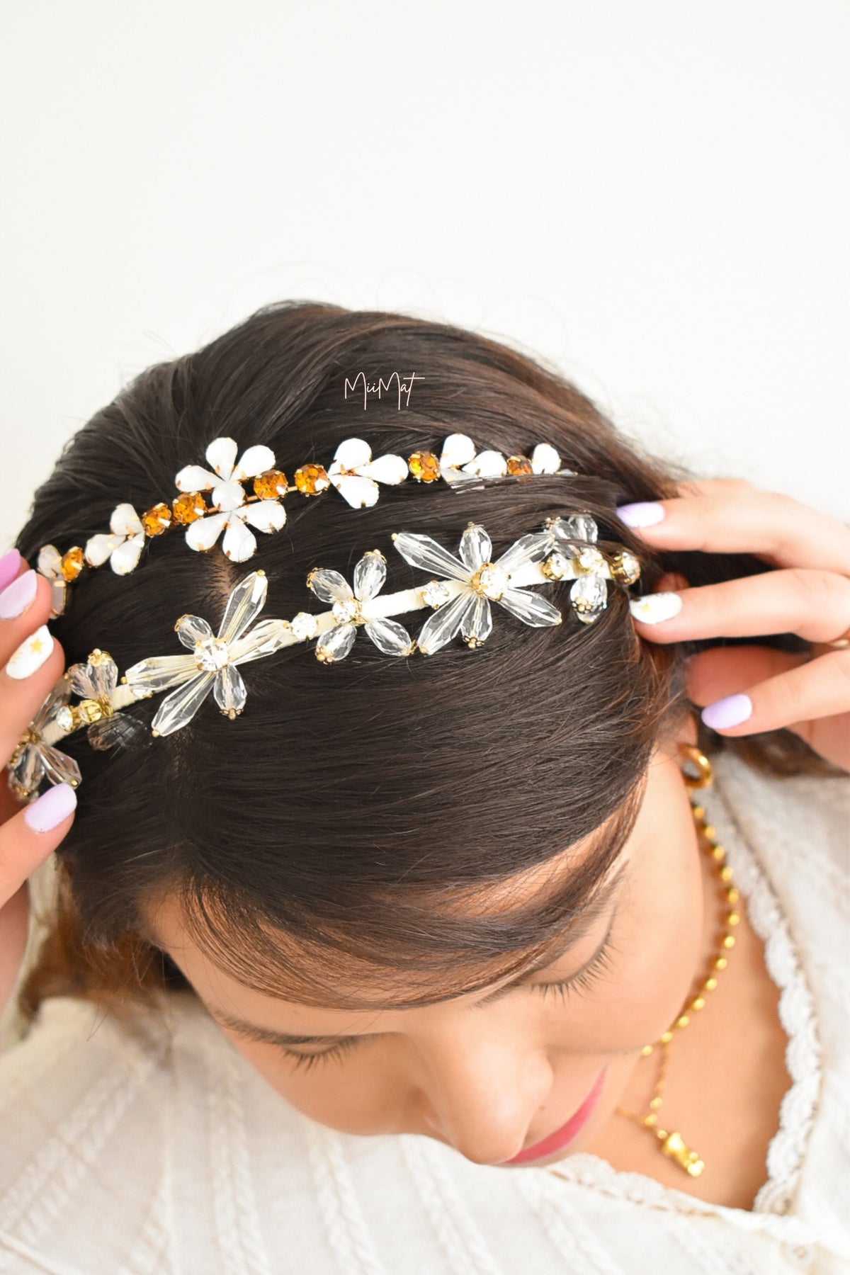 Diadema Destellos Blancos