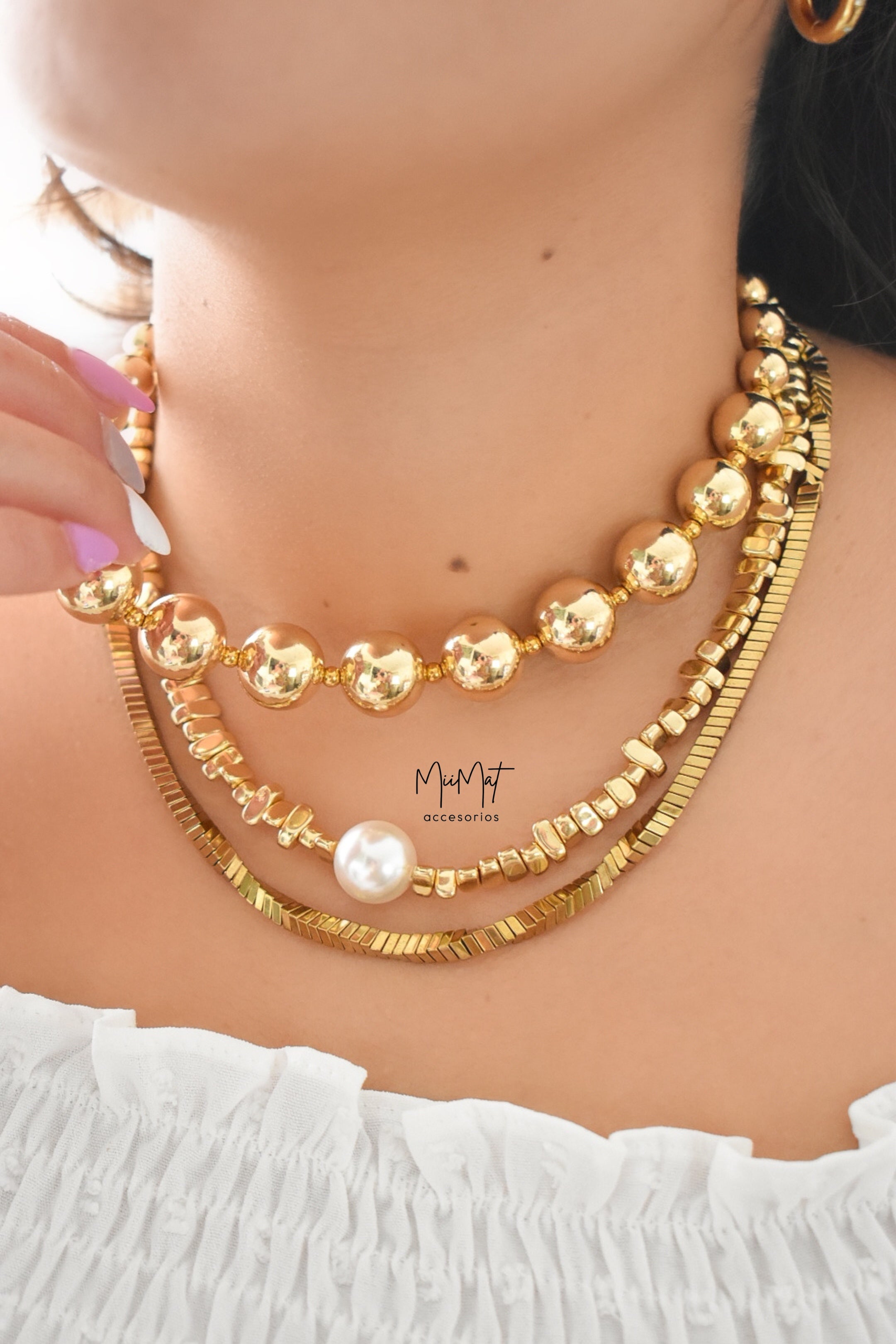 Collar Gold Sphere